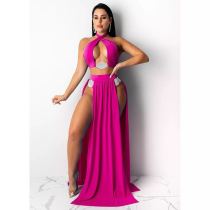 Solid Sexy Hollow Out Bikinis 3 Piece Sets NYMF-T01