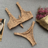 Sexy Leopard Print Bikini Swimsuit CASF-8867
