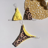 Sexy Leopard Patchwork Bikini Two Piece Sets CASF-8990