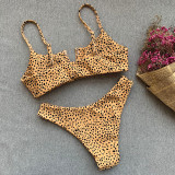 Sexy Leopard Print Bikini Swimsuit CASF-8867