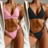 Sexy Solid Color Swimsuit Two Piece Sets CSYZ-B225