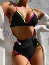 Color Block Bikini Sexy Triangle Swimsuit Tankini Sets CSYZ-B181W