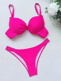 Solid Underwired Bikini 2 Piece Sets CASF-6279