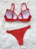 Solid Underwired Bikini 2 Piece Sets CASF-6279