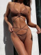 Solid Color Sexy Tie Up Bikini Two Piece Sets CSYZ-B317Q