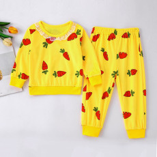 Kids Girl Winter Warm Thick Pajamas Suits YKTZ-3011