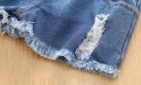 Kids Girl Tie Dye Top+Jeans Shorts 2 Piece Sets YKTZ-1031