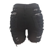 Denim Ripped Hole Jeans Shorts GCNF-0120