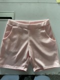 Sexy Backless Sleeveless Top+Shorts+Panties 3 Piece Sets XYF-9131