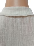 Solid Sleeveless Top Mini Skirt 2 Piece Sets CM-8602