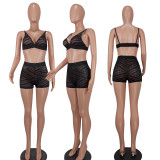 Sexy Bra Top And Shorts Two Piece Sets YD-8566