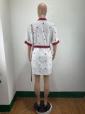 Sexy Sling Mini Dress+Cloak Coat Pajamas Sets DAI-8380