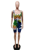 Casual Printed Sleeveless Romper YUEM-66660