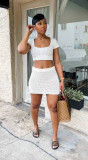 Sexy Knitted Short Sleeve Mini Skirt 2 Piece Sets TR-1198