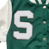 Casual Baseball Jacket+Plaid Pleated Mini Skirt 2 Piece Sets CH-8209