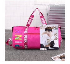 PINK Letter Travel Sports Portable Shoulder Storage Bag GBRF-92157