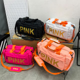 PINK Letter Travel  Sports Dry Wet Separation Shoes Storage Bag GBRF-92167