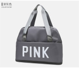 PINK Letter Print Dry and Wet Separation Extend Bag GBRF-244