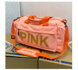 PINK Letter Travel Sports Portable Shoulder Storage Bag GBRF-167