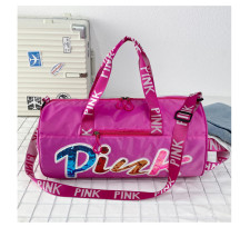 PINK Letter Travel Fitness Portable Shoulder Storage Bag GBRF-174
