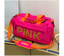 PINK Letter Travel Sports Portable Shoulder Storage Bag GBRF-167