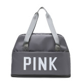 PINK Letter Print Dry and Wet Separation Extend Bag GBRF-244