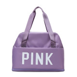PINK Letter Print Dry and Wet Separation Extend Bag GBRF-244
