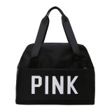 PINK Letter Print Dry and Wet Separation Extend Bag GBRF-244