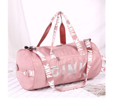 PINK Letter Sequin Travel Sports Storage Bag GBRF-92143