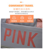 PINK Letter Print Dry and Wet Separation Extend Bag GBRF-244