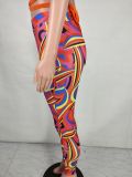 Sexy Cami Top+Printed Pants 2 Piece Sets QIYF-3230