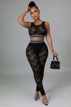 Lace Tank Top And Pants Two Piece Sets ME-8059