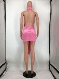Sexy Solid Color Backless Dress SMD-82092