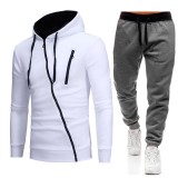 Men's Outdoor Casual Zip Sports Sweatshirt Sets FLZH-W01-ZK75