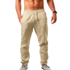 Men Solid Color Simple Casual Pants FLZH-ZK61