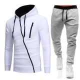 Men's Outdoor Casual Zip Sports Sweatshirt Sets FLZH-W01-ZK75