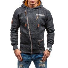 Men Fashion Side Zipper Hooded Sweatshirts  FLZH-ZW75