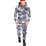 Men's Outdoor Sports Casual Camouflage Pullover Hooded Suit FLZH-W33-ZK33