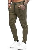 Men Slim Stripe Design Casual Pants FLZH-ZK19