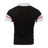 Men's Casual Fashion Short Sleeve Colorblock POLO FLZH-ZT131