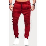 Men Slim Stripe Design Casual Pants FLZH-ZK19