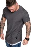 Men Solid Fashion Short Sleeve T-Shirts FLZH-ZT106