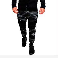 Men Fashion Camouflage Color Block Pants FLZH-ZK26