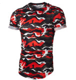 Men's Casual Camouflage Short Sleeve T-shirt FLZH-ZT20