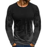 Men's Fashion Printed Long Sleeve T-Shirt FLZH-ZT77