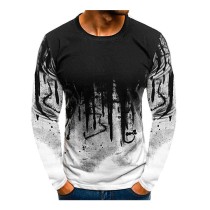 Men's Fashion Printed Long Sleeve T-Shirt FLZH-ZT77