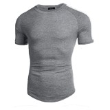 Men's Fashion Colorblock Short Sleeve T-Shirt FLZH-ZT162