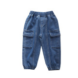 Kids Boys Girls Denim Jeans Pants YKTZ-2302