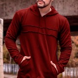 Men's Fashion Casual Solid Color Long Sleeve Hoodie Sweatshirt FLZH-ZW72
