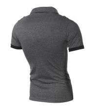 Men Casual Short Sleeve Lapel T-Shirts FLZH-ZT10